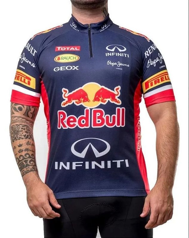 Camisa Ciclismo Scape Manga Curta Red Bull Masculina