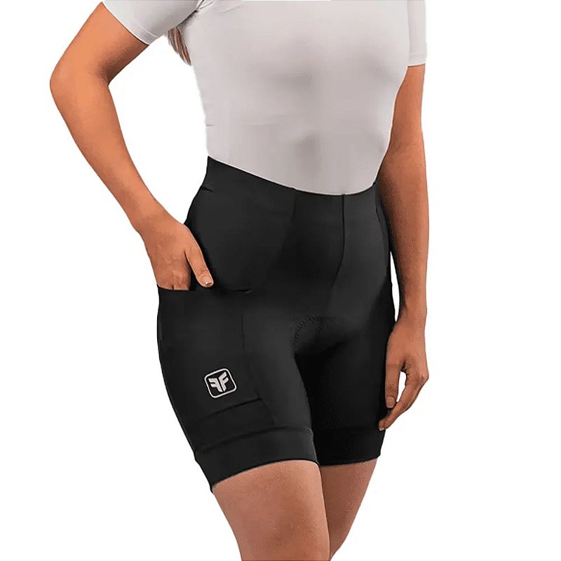 Bermuda Ciclismo Free Force Basic Feminina Preta