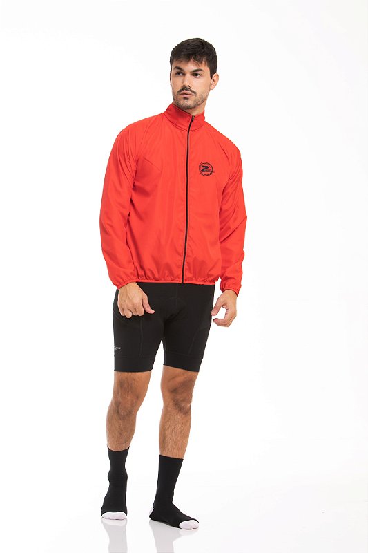 Jaqueta Masculina Corta Vento Vermelha Z Nine