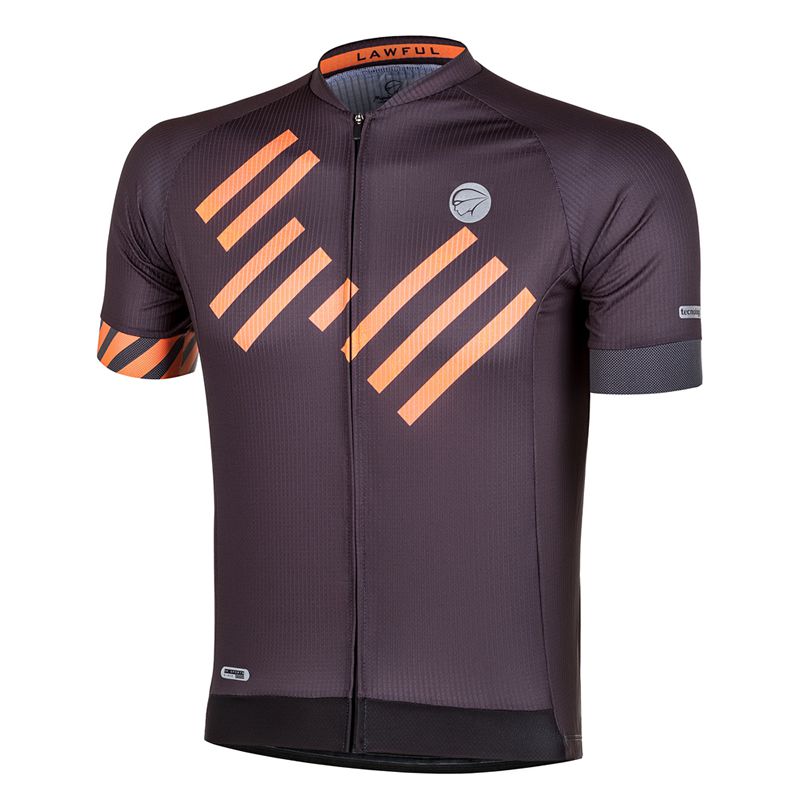 Camisa Ciclismo Mauro Ribeiro Lawful Masculina Preta/Laranja