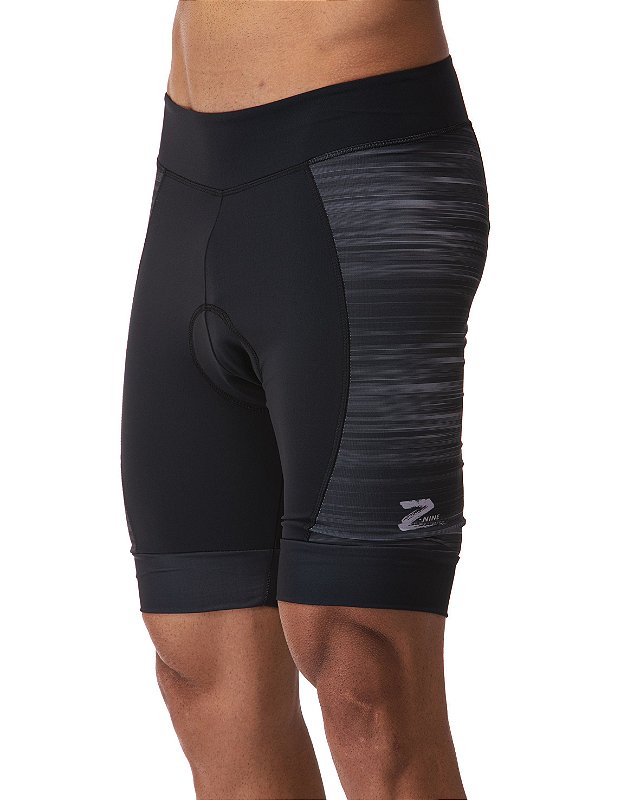 Bermuda Ciclismo Z Nine Masculina Black Basic Preta