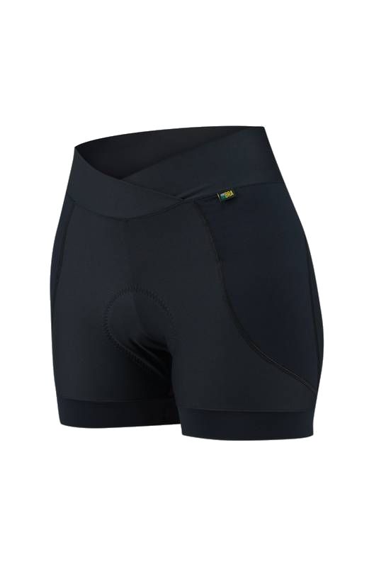 Short Ciclismo Free Force Sport Black Feminina Preta