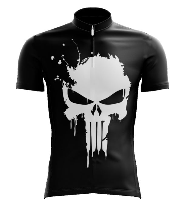 Camisa Ciclismo Scape Justiceiro 2.0 Masculina Preta/Branca