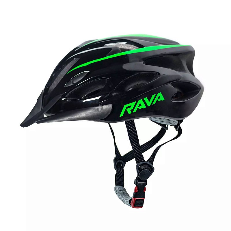 Capacete Rava Space New Preto/Verde